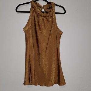 Cupio gold metallic blouse